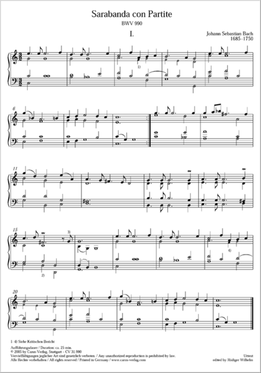 Sarabanda con Partite Voice scores gallery preview page 2