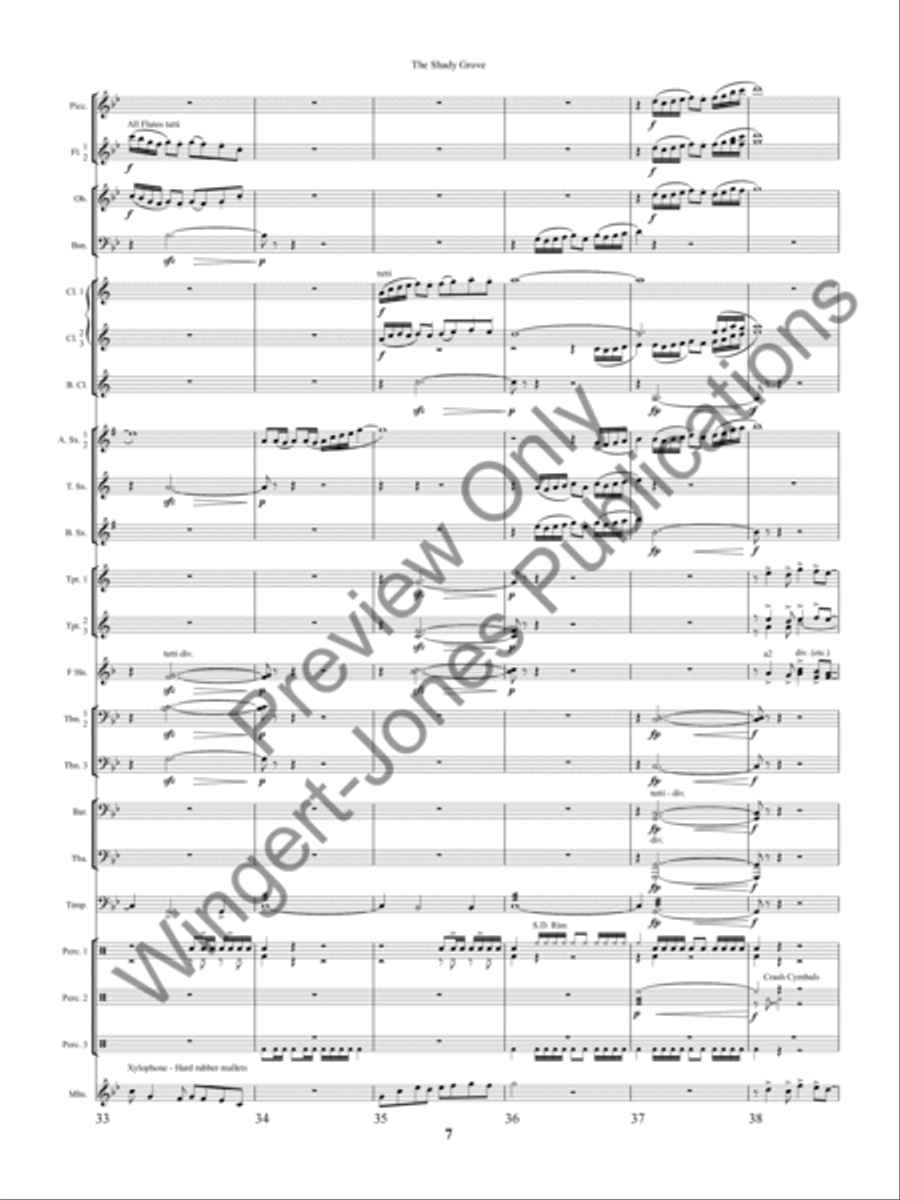 The Shady Grove The Shady Grove Concert Band scores gallery preview page 10