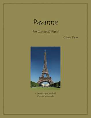 Book cover for Faure Pavane for Clarinet