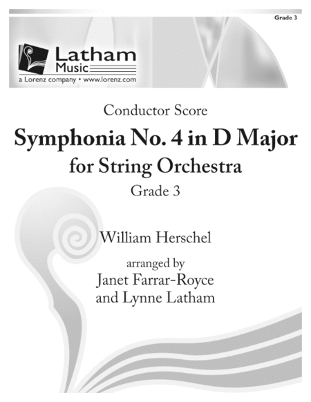 Symphonia No. 4 in D Major for String Orchestra - Score image number null