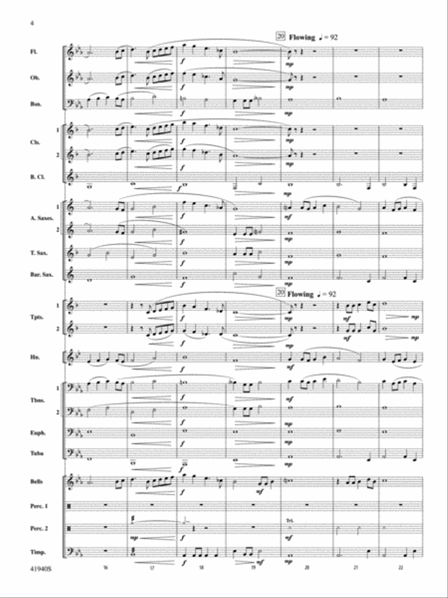 . . . And Goodnight: Score Concert Band scores gallery preview page 4