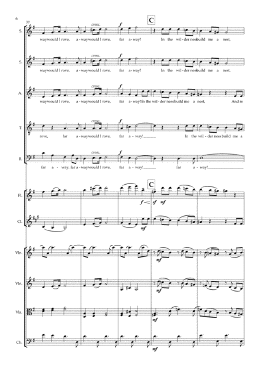 O for the wings of a dove 4-Part scores gallery preview page 6