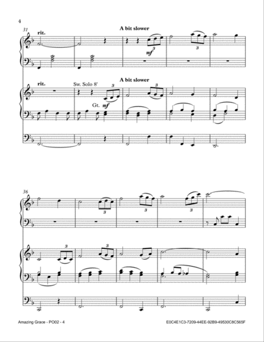 Amazing Grace Piano Method scores gallery preview page 4
