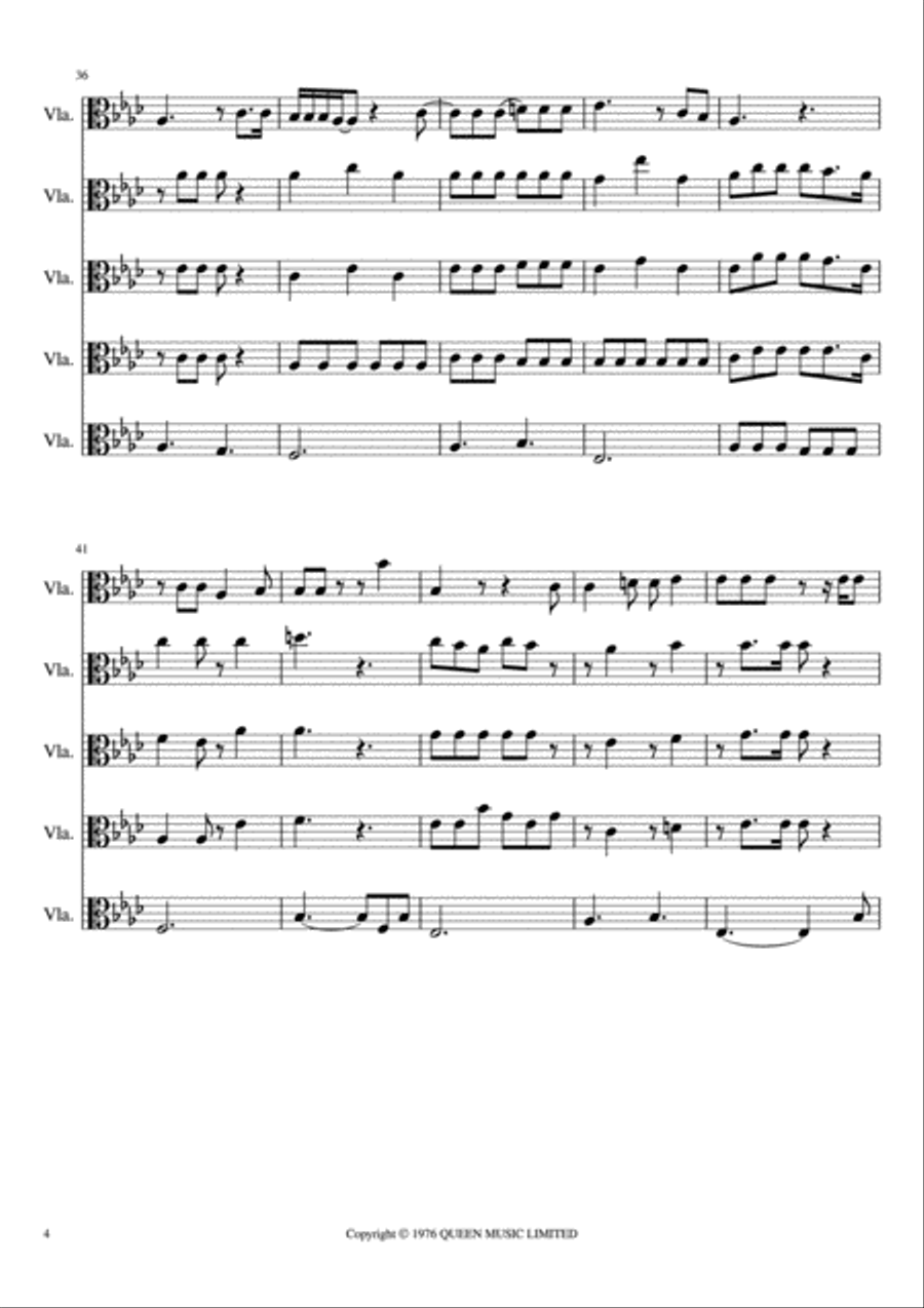 Somebody To Love Viola scores gallery preview page 4