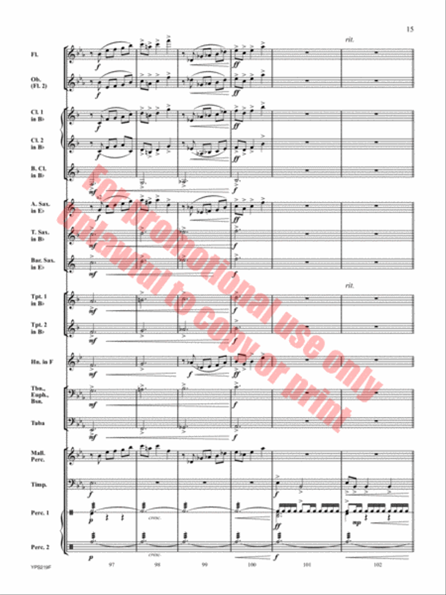 Trek to the Summit Concert Band scores gallery preview page 16