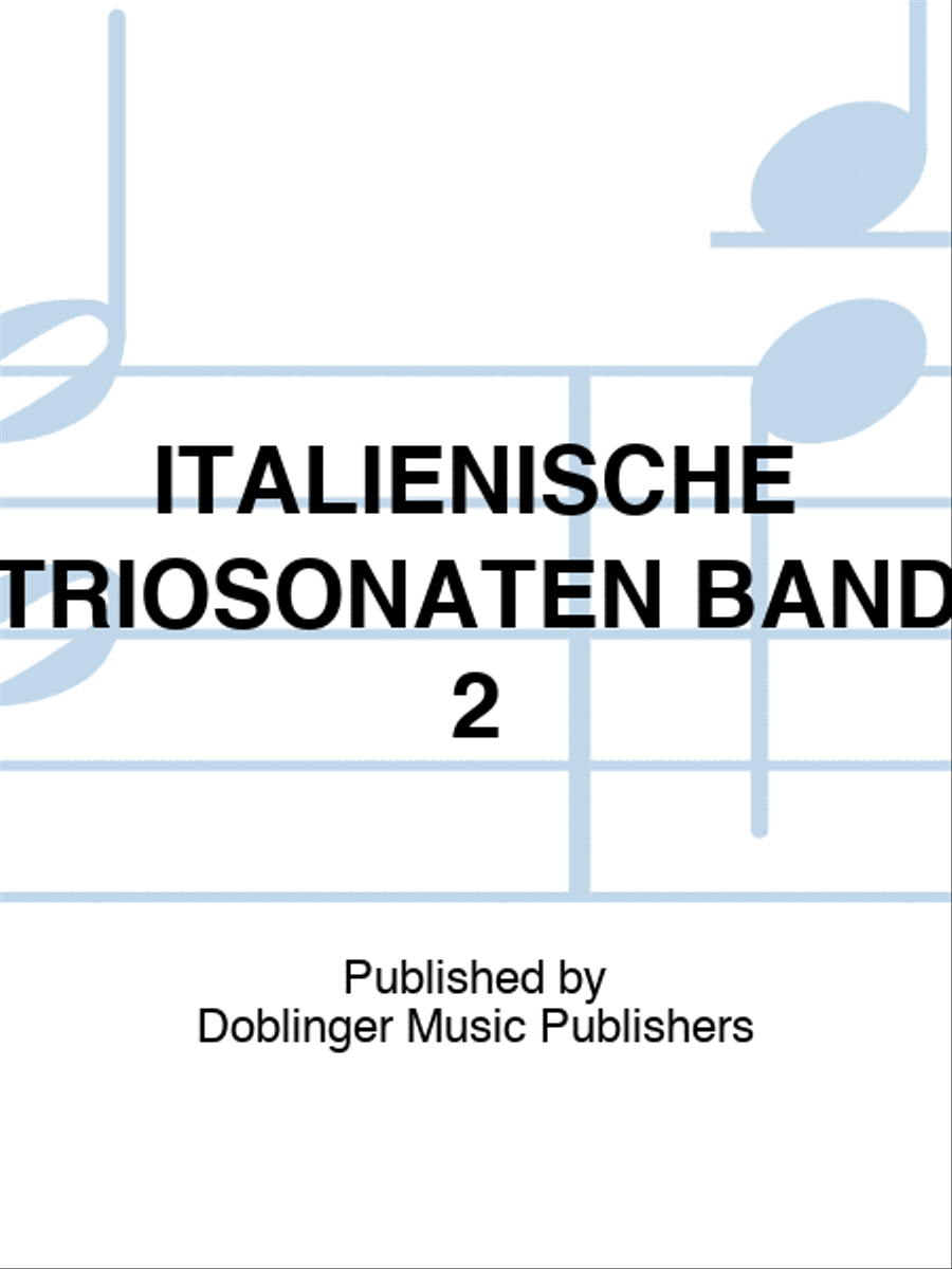 ITALIENISCHE TRIOSONATEN BAND 2 Piano Trio scores gallery preview page 1