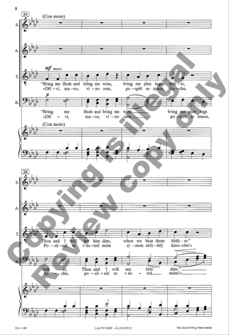 The Good King Wenceslas The Good King Wenceslas 4-Part scores gallery preview page 7