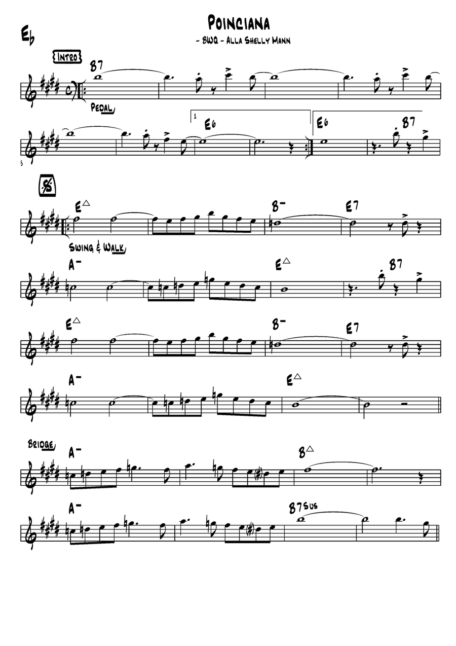 Poinciana arranged for Jazz Band Jazz Ensemble scores gallery preview page 3