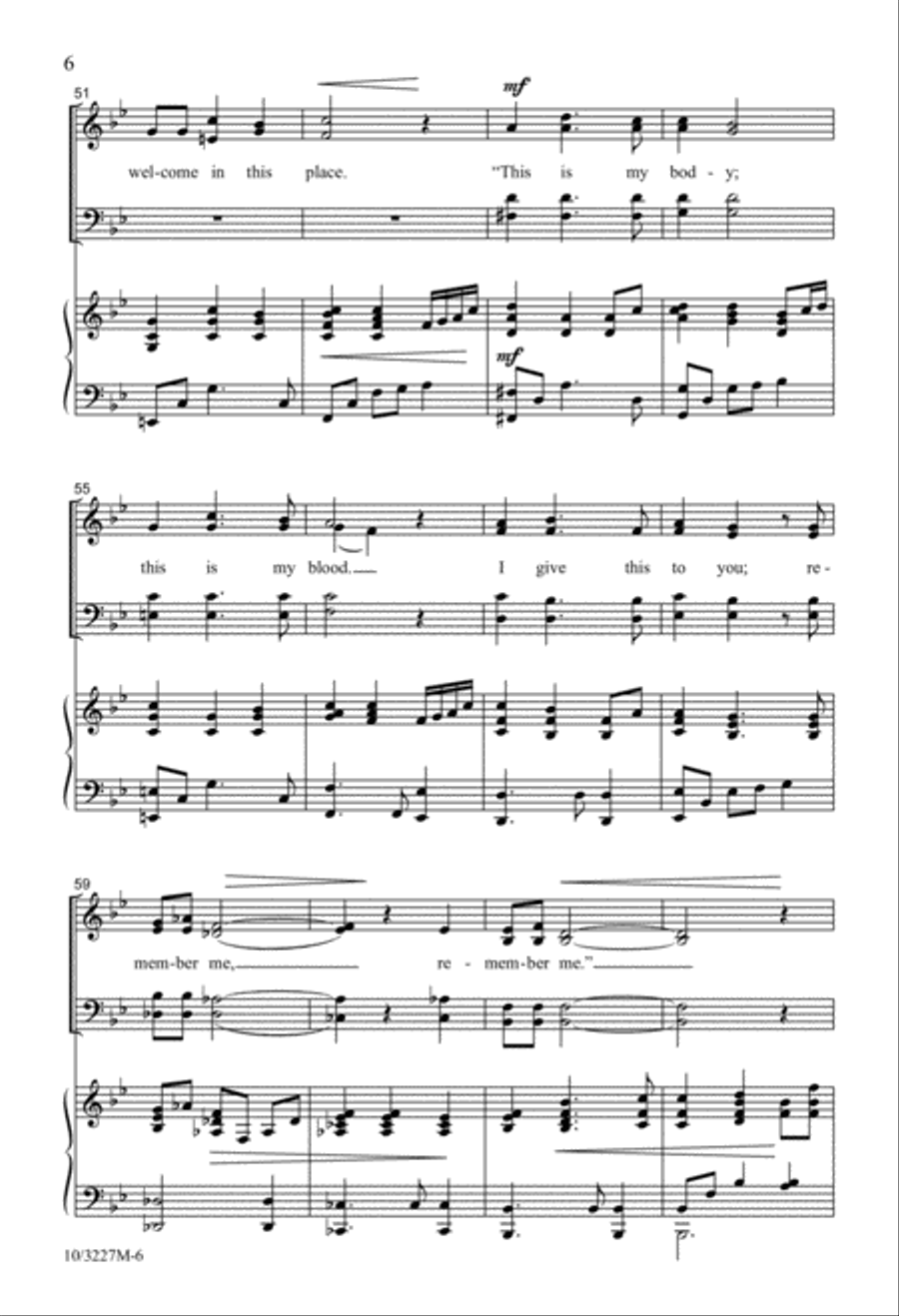 After Giving Thanks, Remember Me 4-Part scores gallery preview page 6