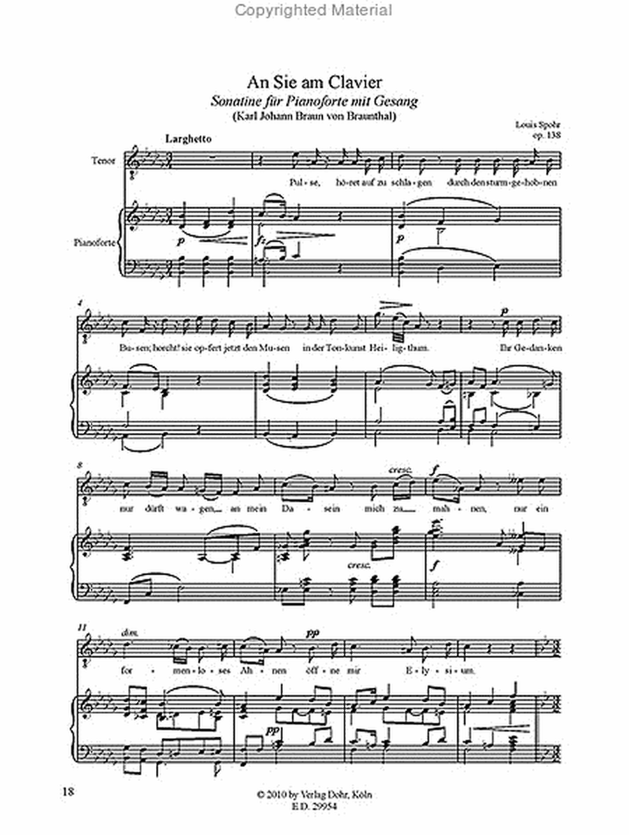 An Sie am Clavier op. 138 & Fünf Lieder op. 139