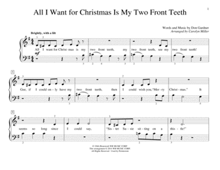 Book cover for All I Want For Christmas Is My Two Front Teeth