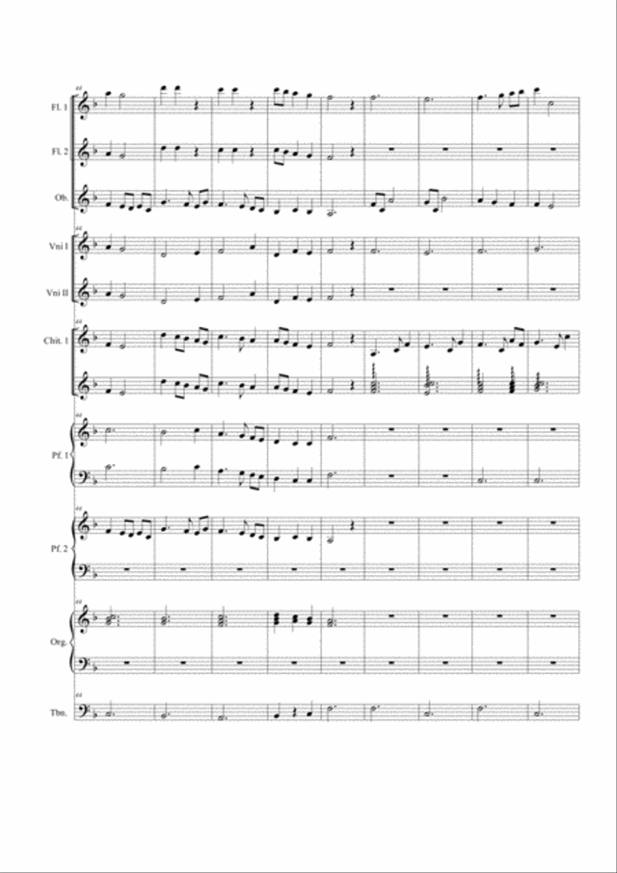 Dona nobis pacem. School ensamble Small Ensemble scores gallery preview page 6