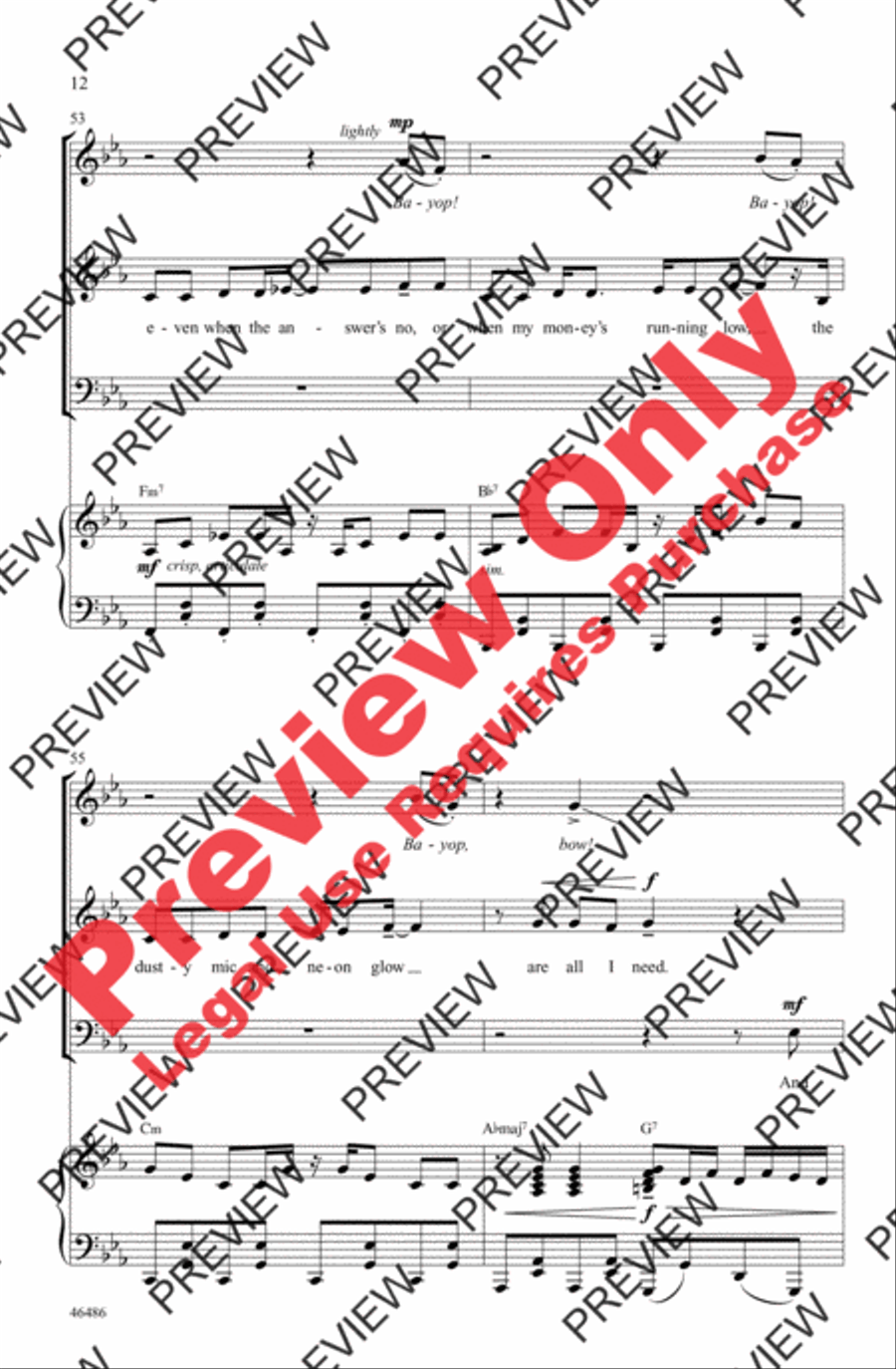 Another Day of Sun 3-Part scores gallery preview page 12