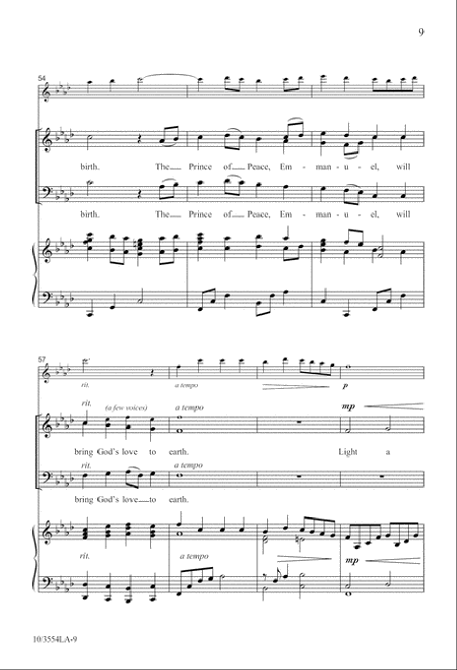Light an Advent Candle 2-Part scores gallery preview page 10