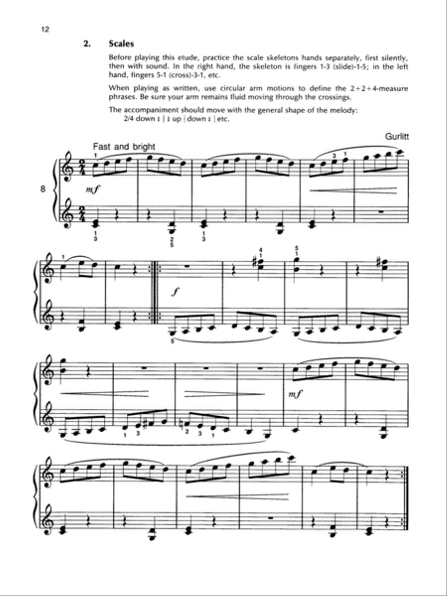 Piano Etudes for the Development of Musical Fingers, Book 1 Piano Method scores gallery preview page 4