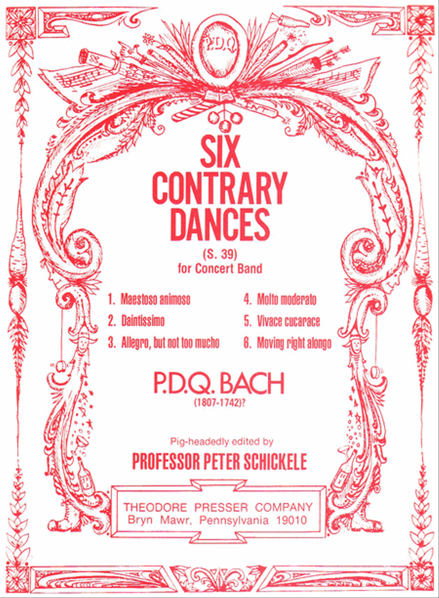 Six Contrary Dances Concert Band scores gallery preview page 1
