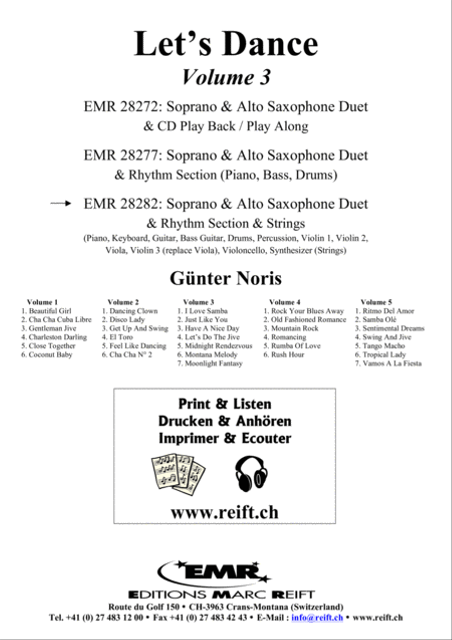 Let's Dance Volume 3 Woodwind Ensemble scores gallery preview page 2