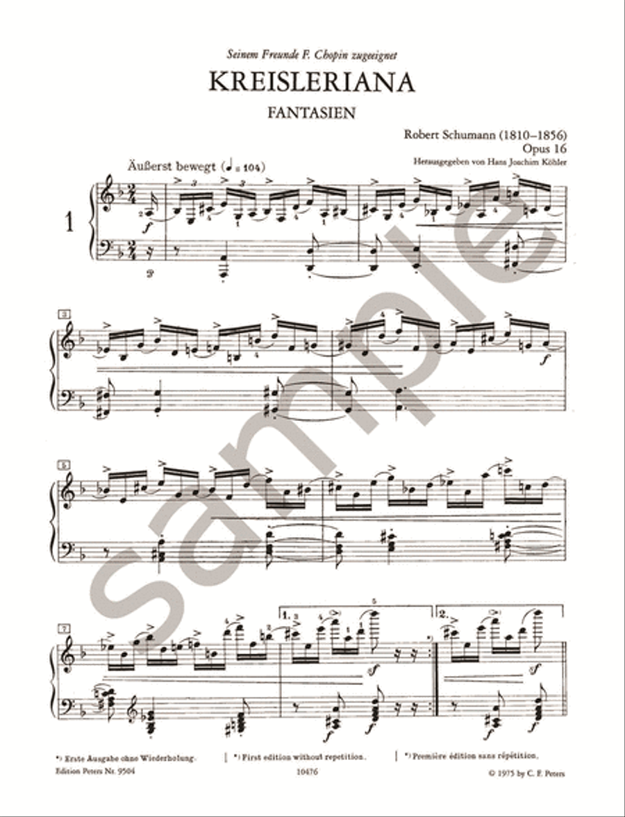 Kreisleriana Op. 16 for Piano Piano scores gallery preview page 3