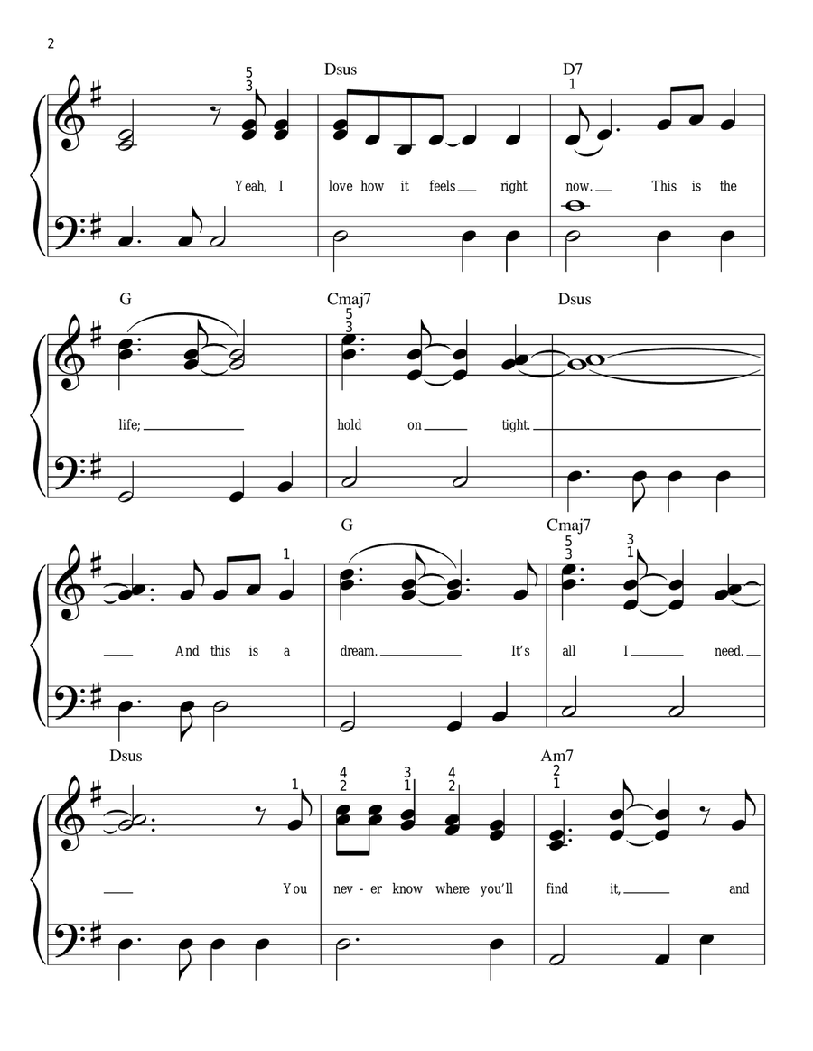 This Is The Life This Is The Life Easy Piano scores gallery preview page 2