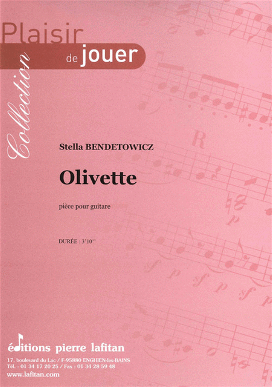 Olivette Guitar scores gallery preview page 1