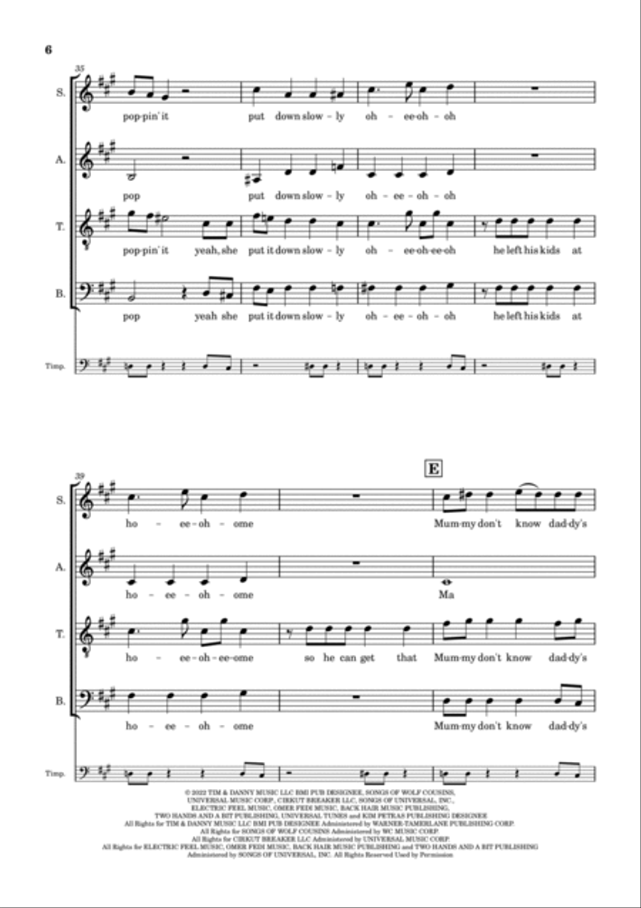 Unholy Divisi scores gallery preview page 6