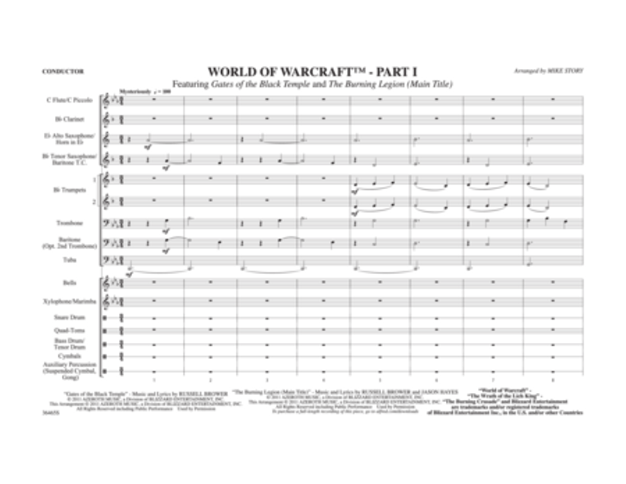 World of Warcraft, Part I Marching Band scores gallery preview page 2