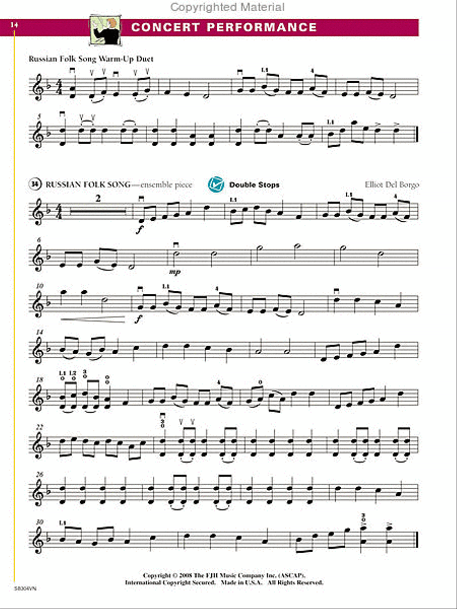 New Directions For Strings, Violin Book 2 Chamber Orchestra scores gallery preview page 4