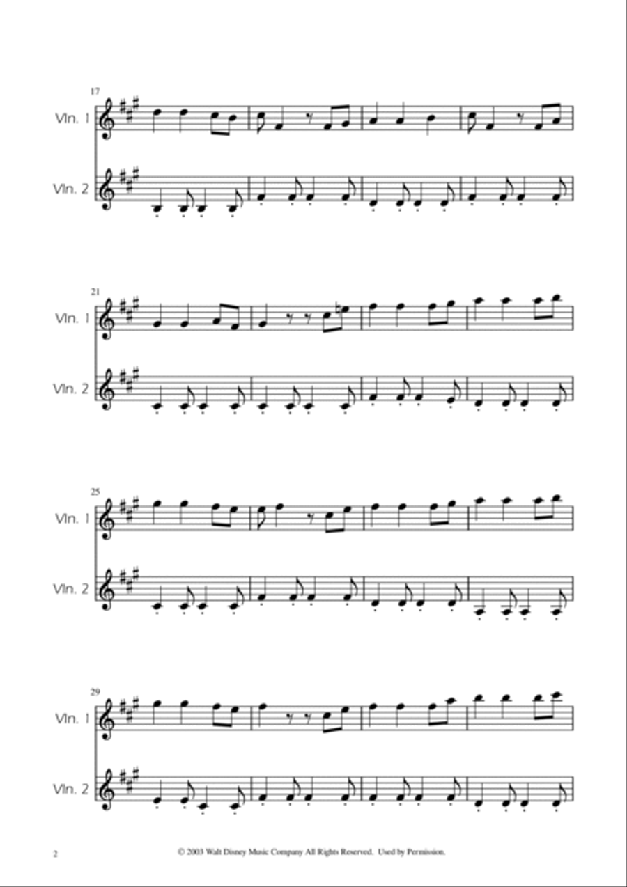 He's A Pirate String Duet scores gallery preview page 2