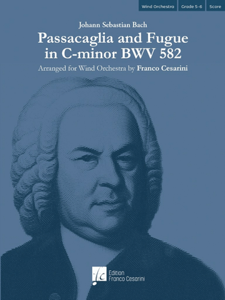 Book cover for Passacaglia and Fugue in C-Minor, Bwv 582