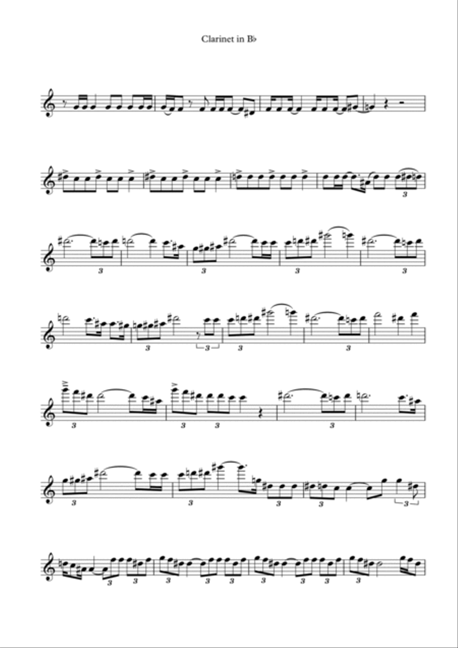 Chandelier Clarinet Solo scores gallery preview page 2