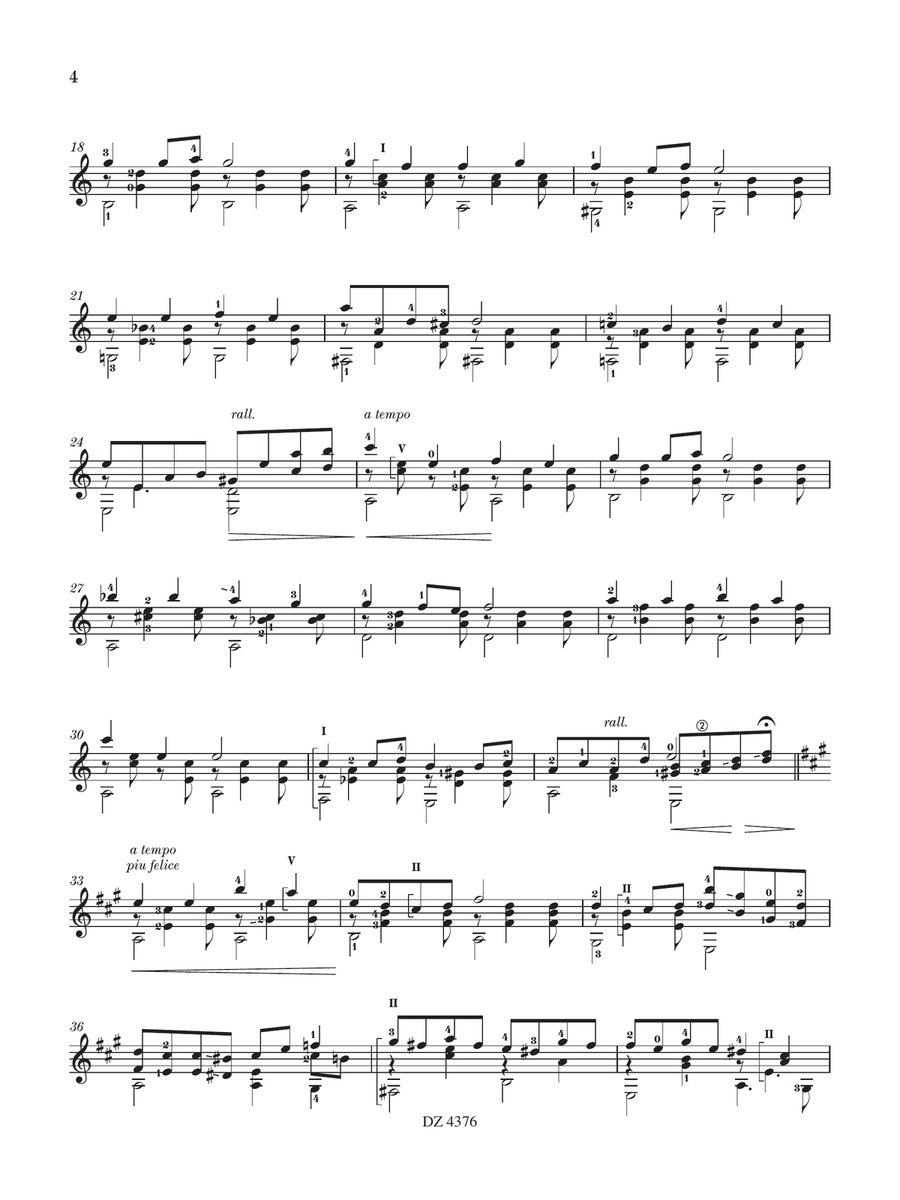 In Golden Shades, the Sun Begins to Die Classical Guitar scores gallery preview page 5