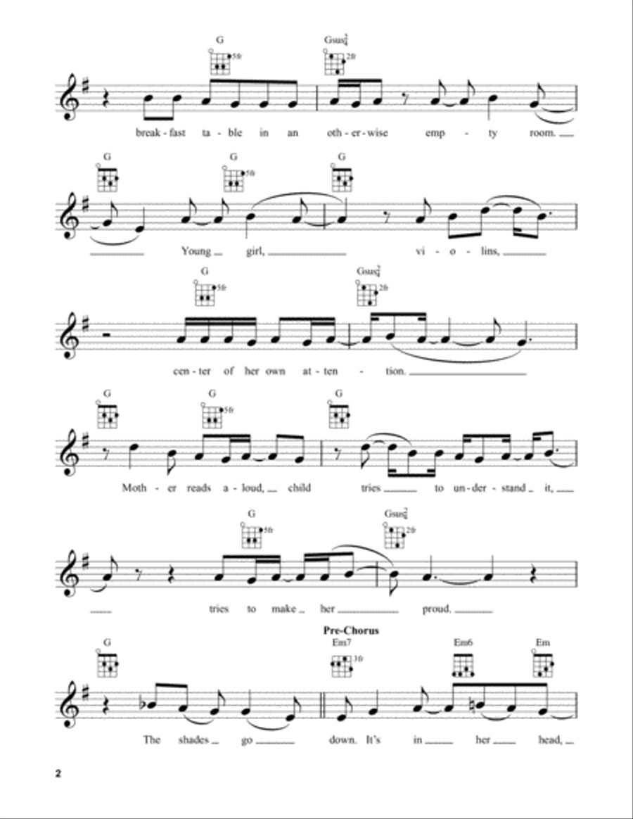 Daughter Ukulele scores gallery preview page 2