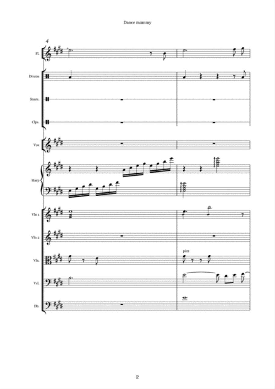 Dance mammy- instrumental Small Ensemble scores gallery preview page 2