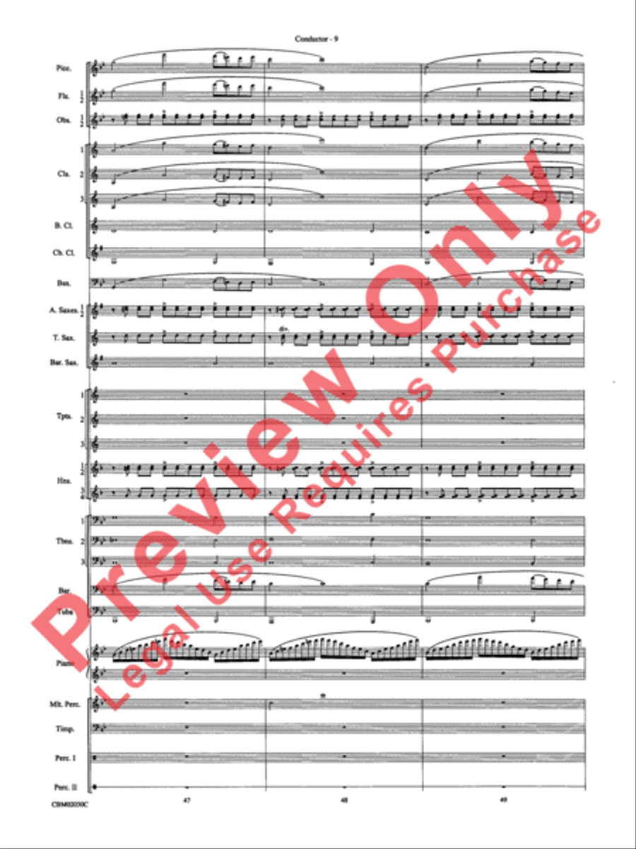 John Williams: Fantasy of Flight (Medley) Concert Band scores gallery preview page 12