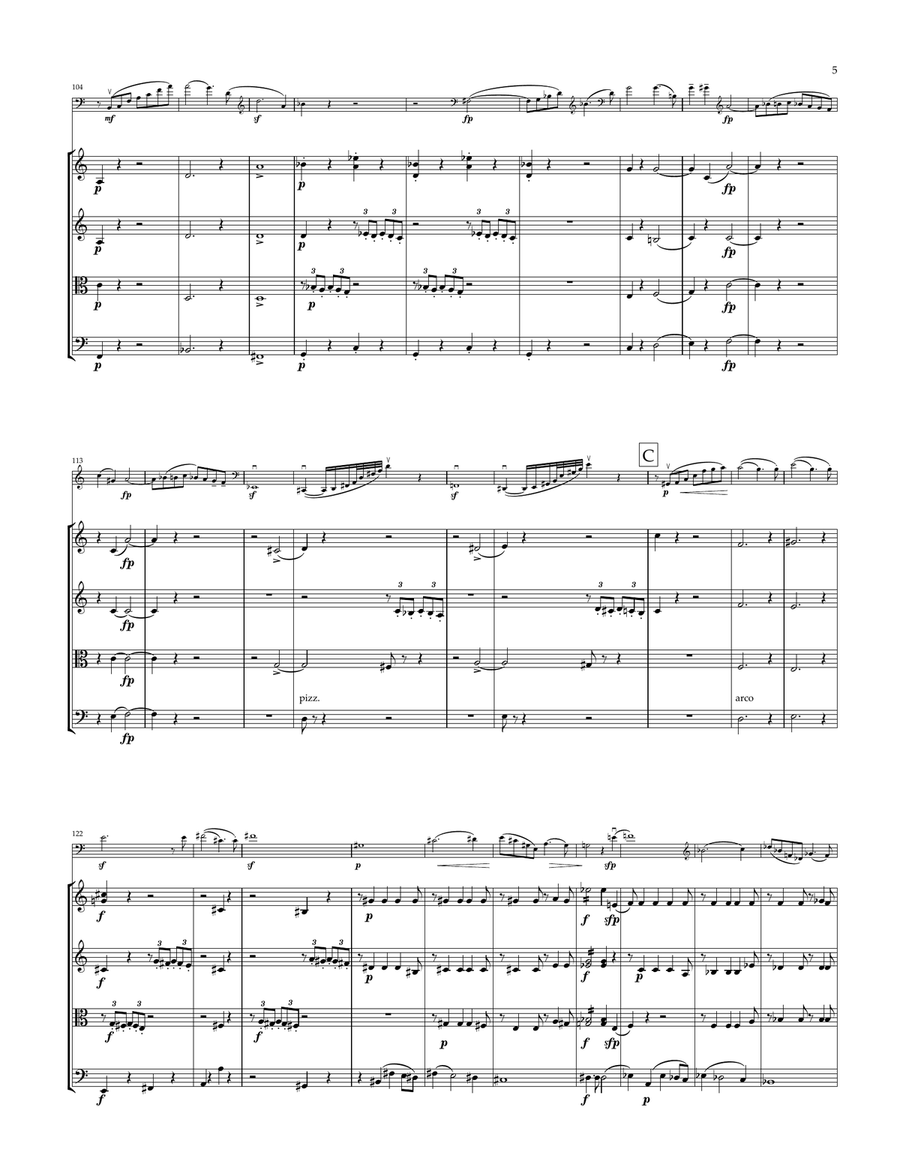 Concerto for Violoncello and Orchestra by Robert Schumann String Quartet - Digital Sheet Music page 5