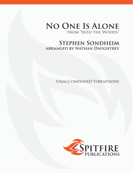 NO ONE IS ALONE (from "Into the Woods") for Solo Vibraphone