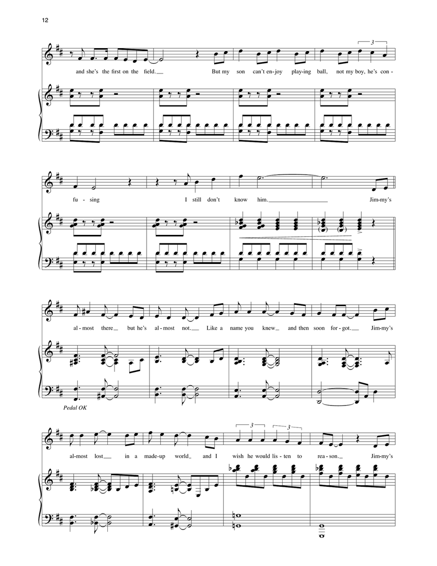 Almost There (from The Man In The Ceiling) Piano, Vocal scores gallery preview page 3