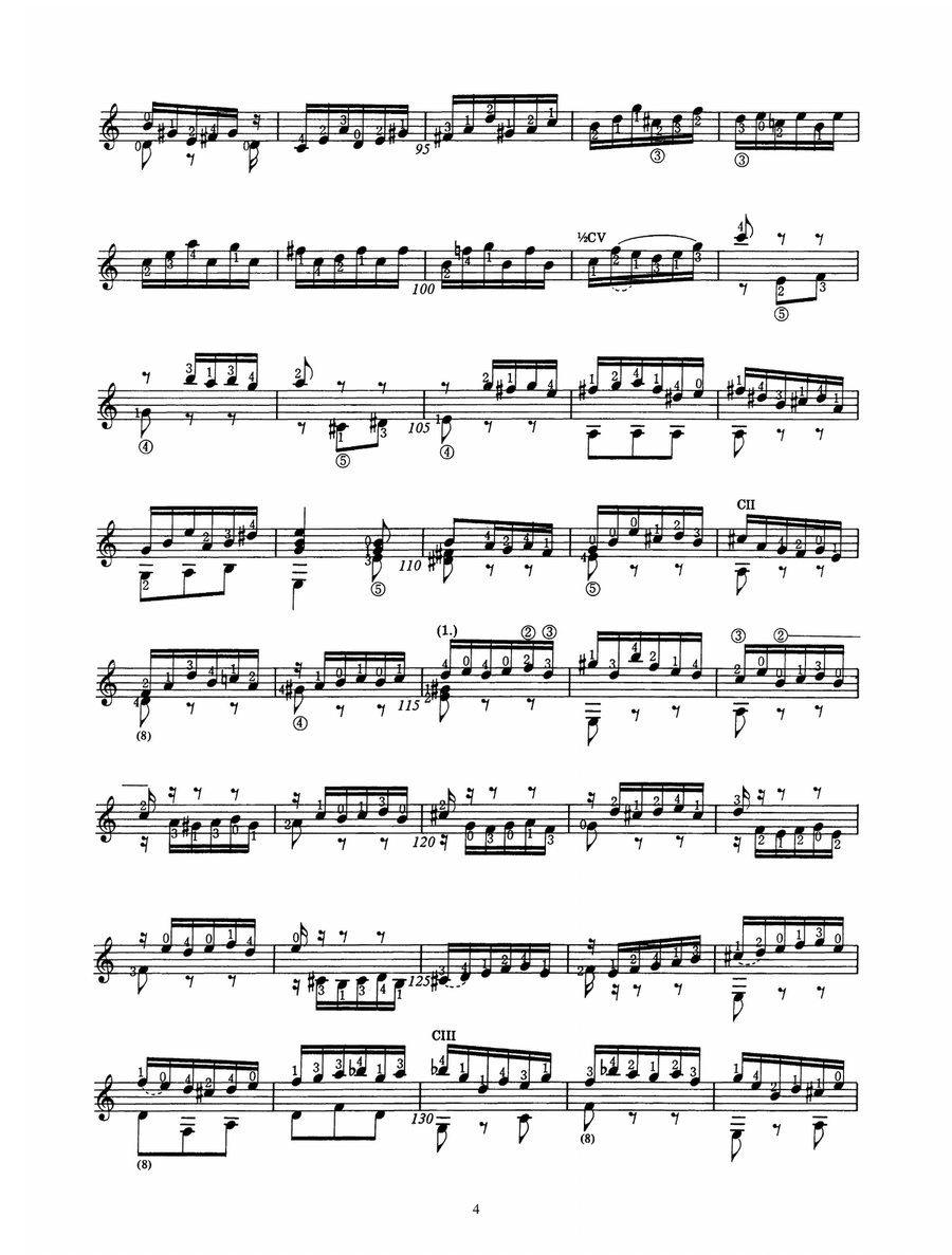 Suite In Gm BWV 995 Acoustic Guitar scores gallery preview page 4