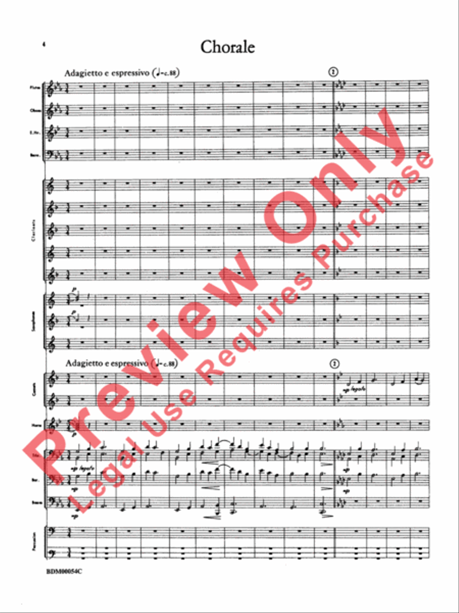 Symphonic Suite Concert Band scores gallery preview page 7