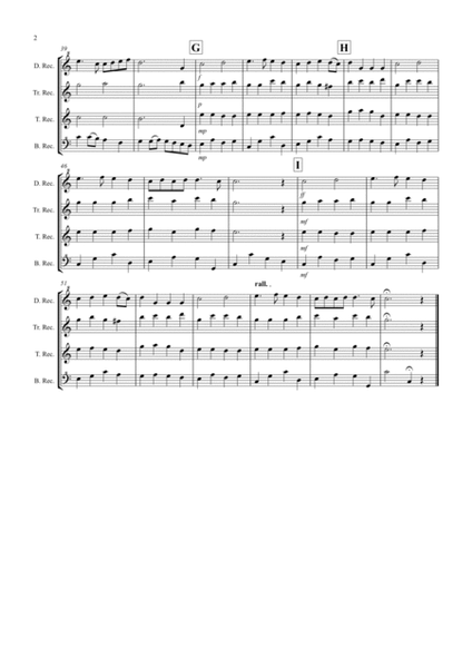 Trumpet Voluntary for Recorder Quartet image number null