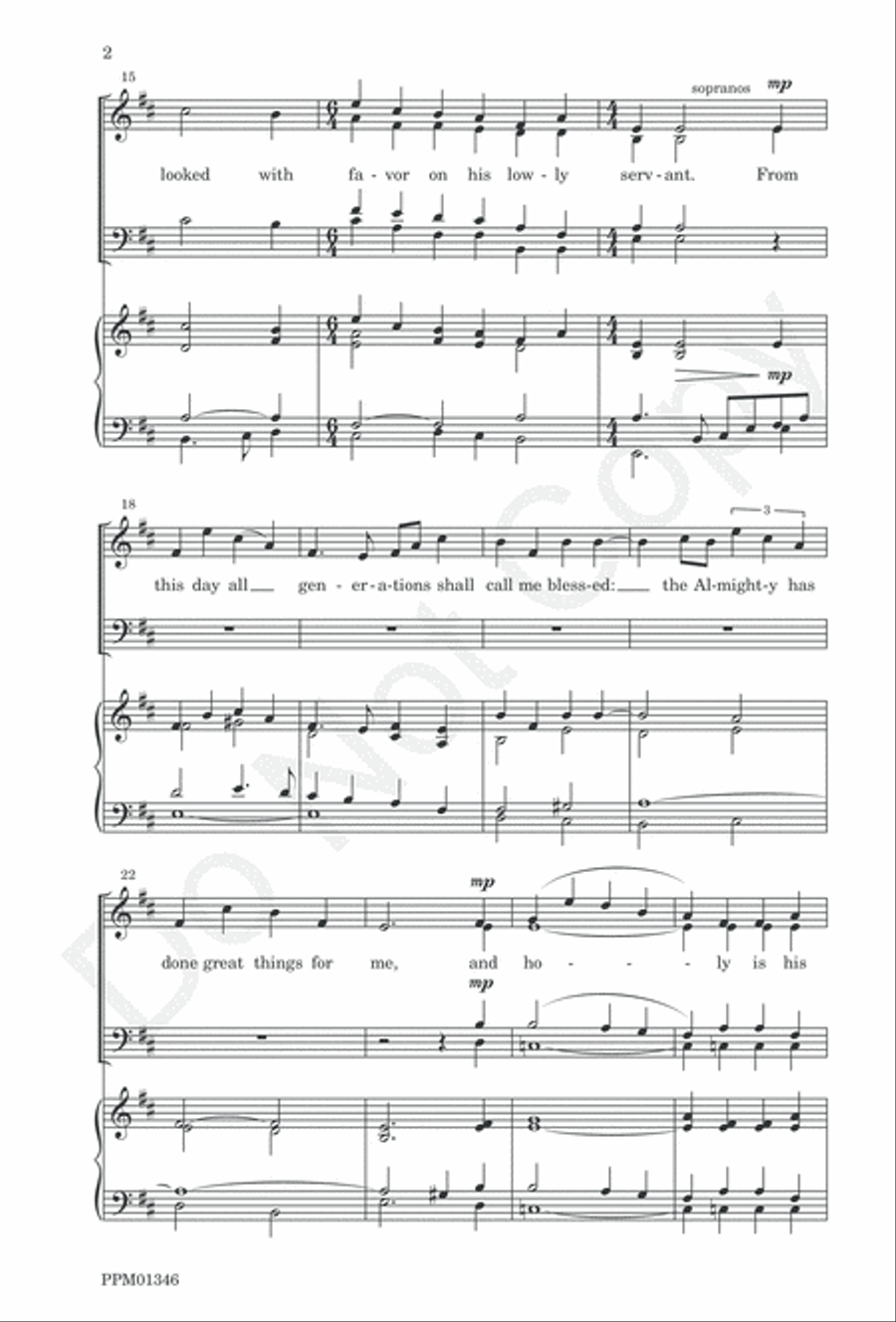 Magnificat and Nunc Dimittis 