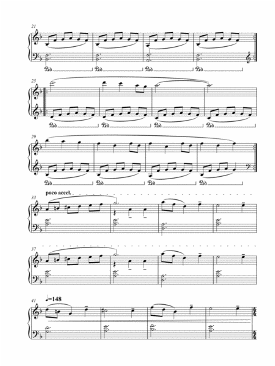 Looking Back Piano Solo scores gallery preview page 2
