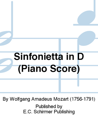 Book cover for Sinfonietta in D (Piano Score)