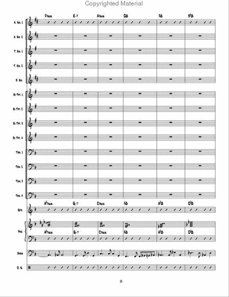 Man Ain't Said My Name Man Ain't Said My Name Jazz Ensemble scores gallery preview page 16