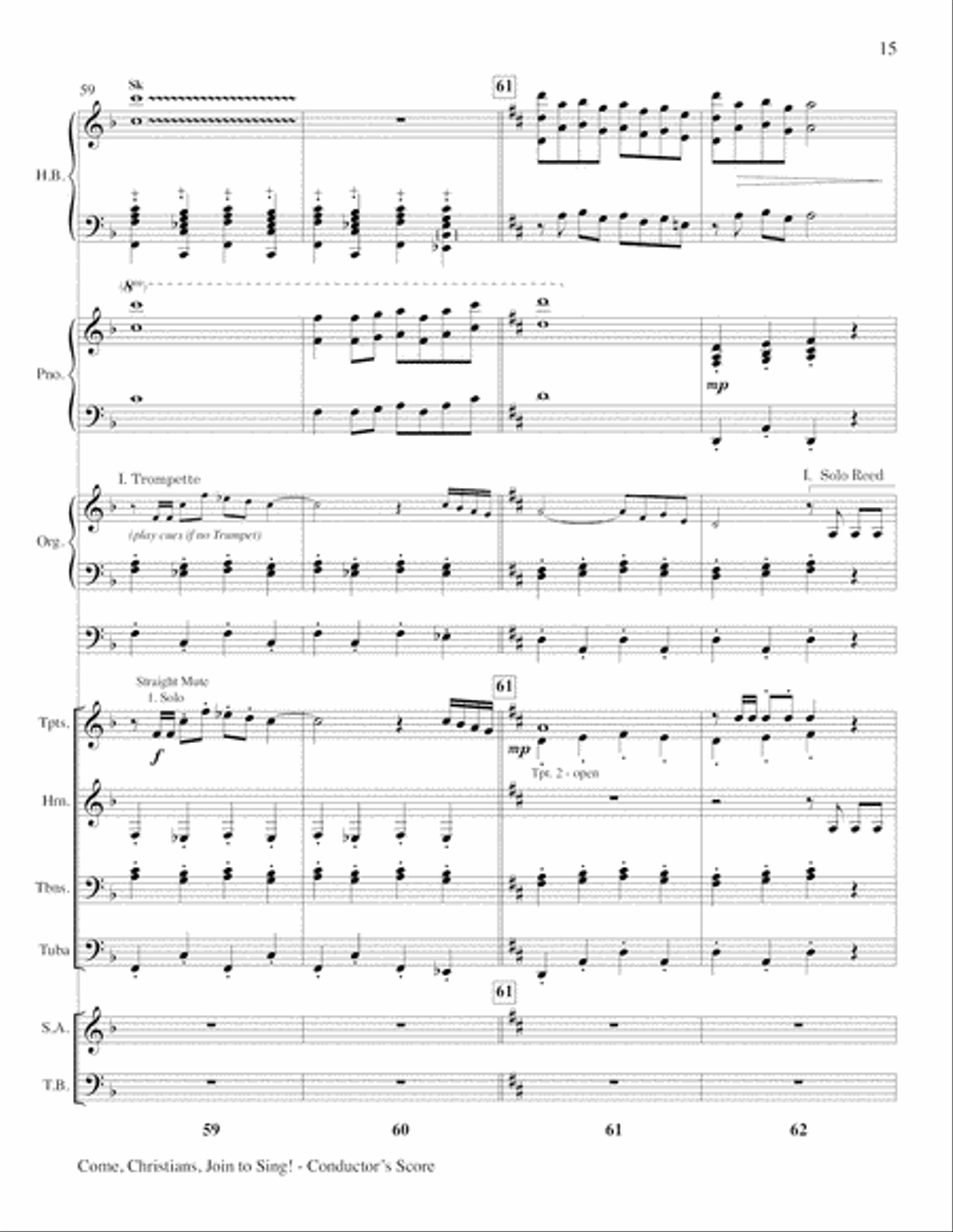 Come Christians, Join to Sing 4-Part scores gallery preview page 15