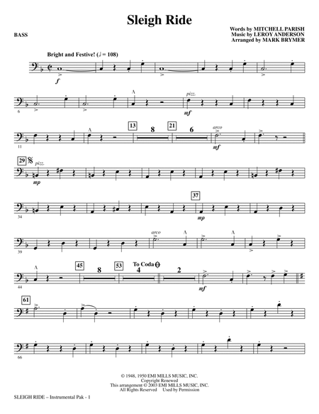 Sleigh Ride (arr. Mark Brymer) - Bass