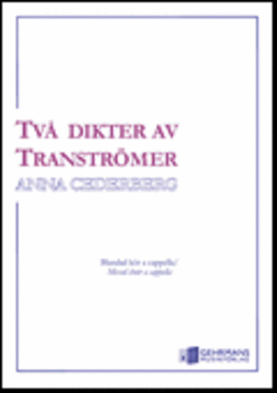 Tva dikter av Transtromer