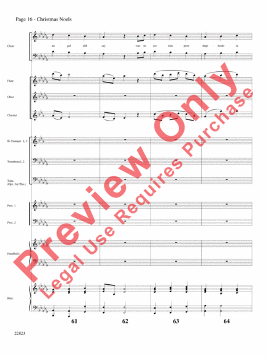 Christmas Noels Choir scores gallery preview page 17