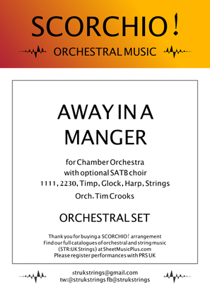 Book cover for Away In a Manger (SCORCHIO! Orchestral Set)