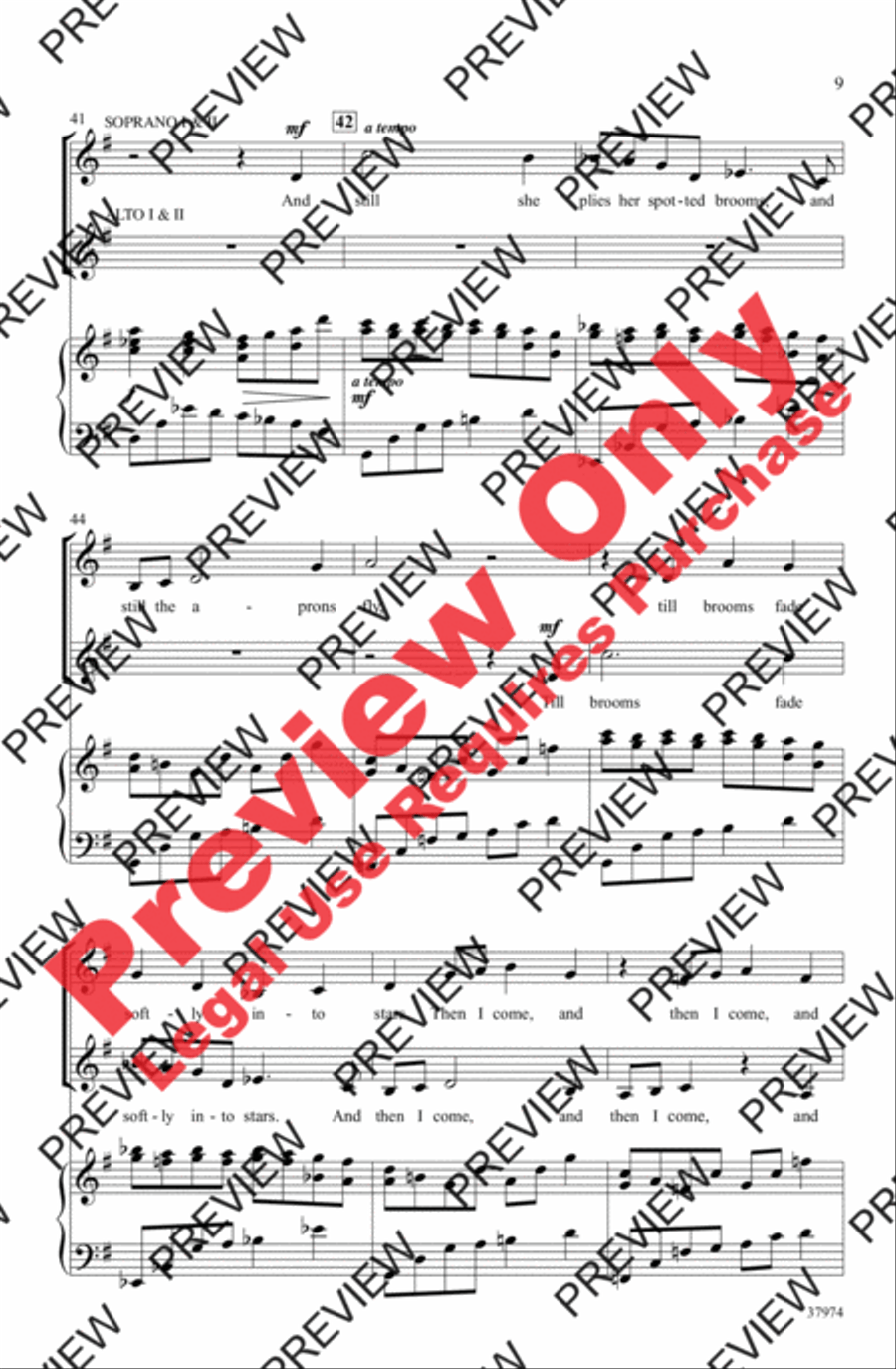 Evening Women's Choir scores gallery preview page 9